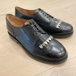 Toga Virilis Black Polished Brogues